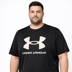 Under Armour Black and White Logo Men's Tee